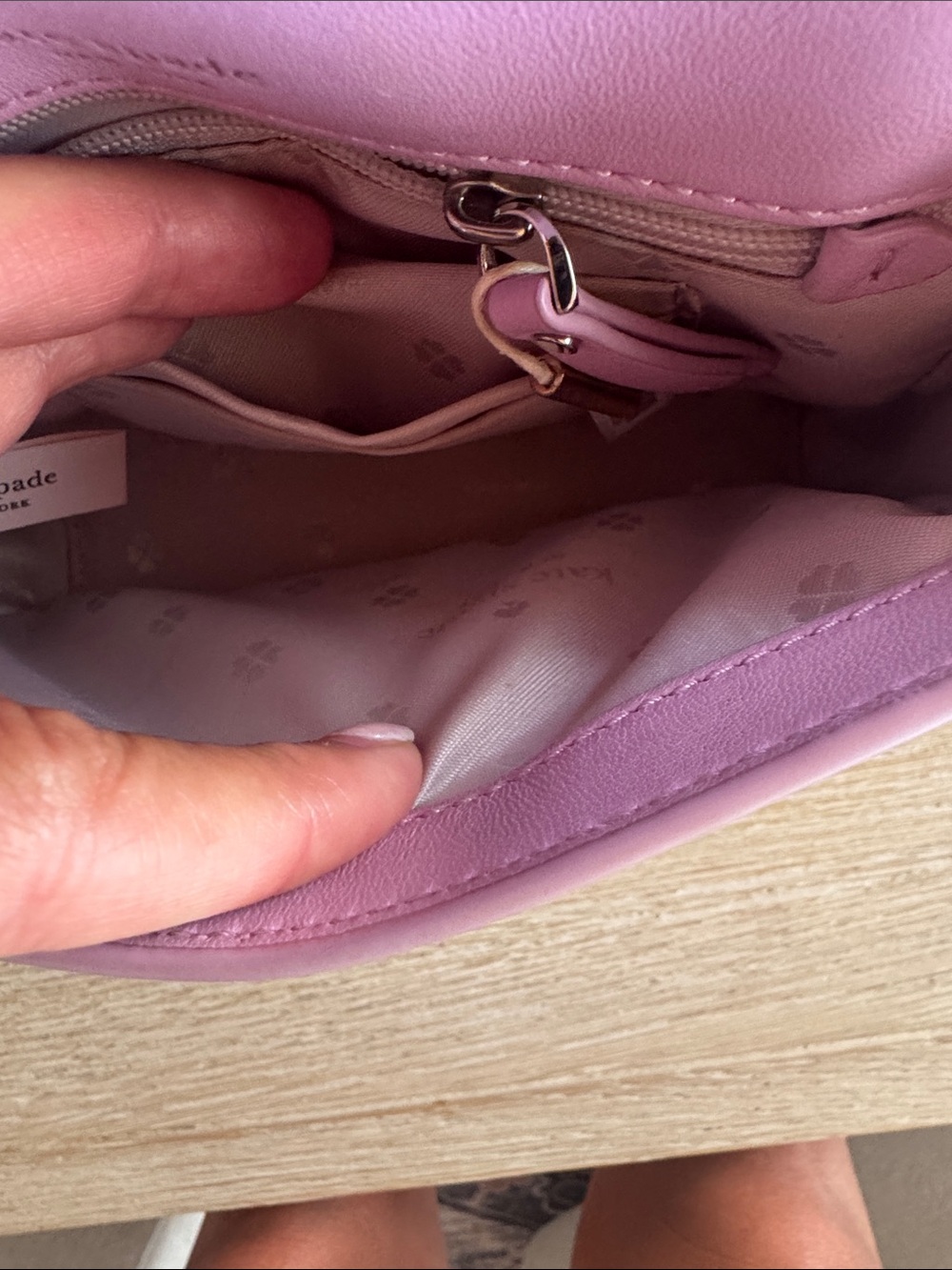Kate Spade leather Pink Quilted Shoulder Bag with Heart Accent - Picture 5 of 5